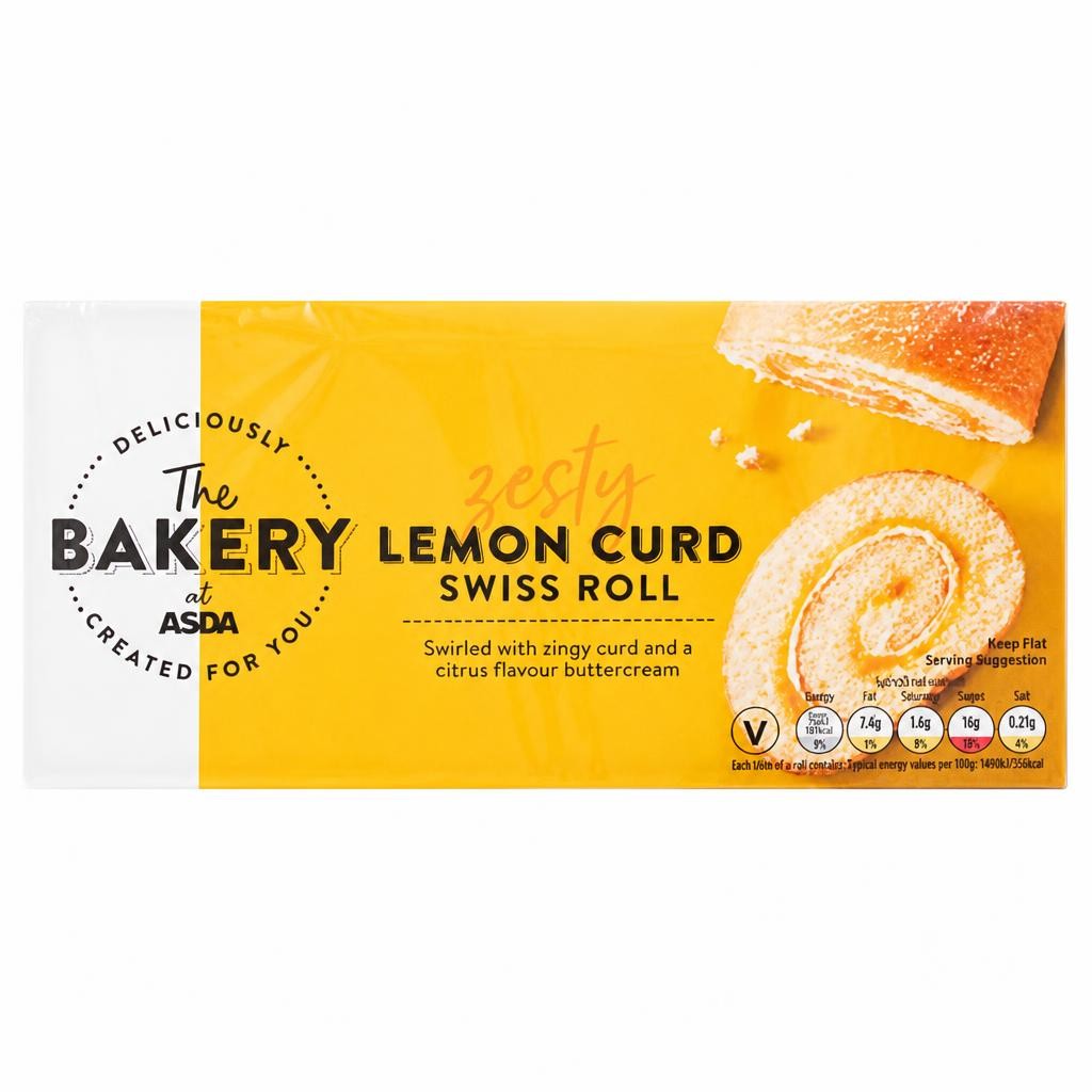 ASDA The Bakery The Bakery Lemon Curd Swiss Roll