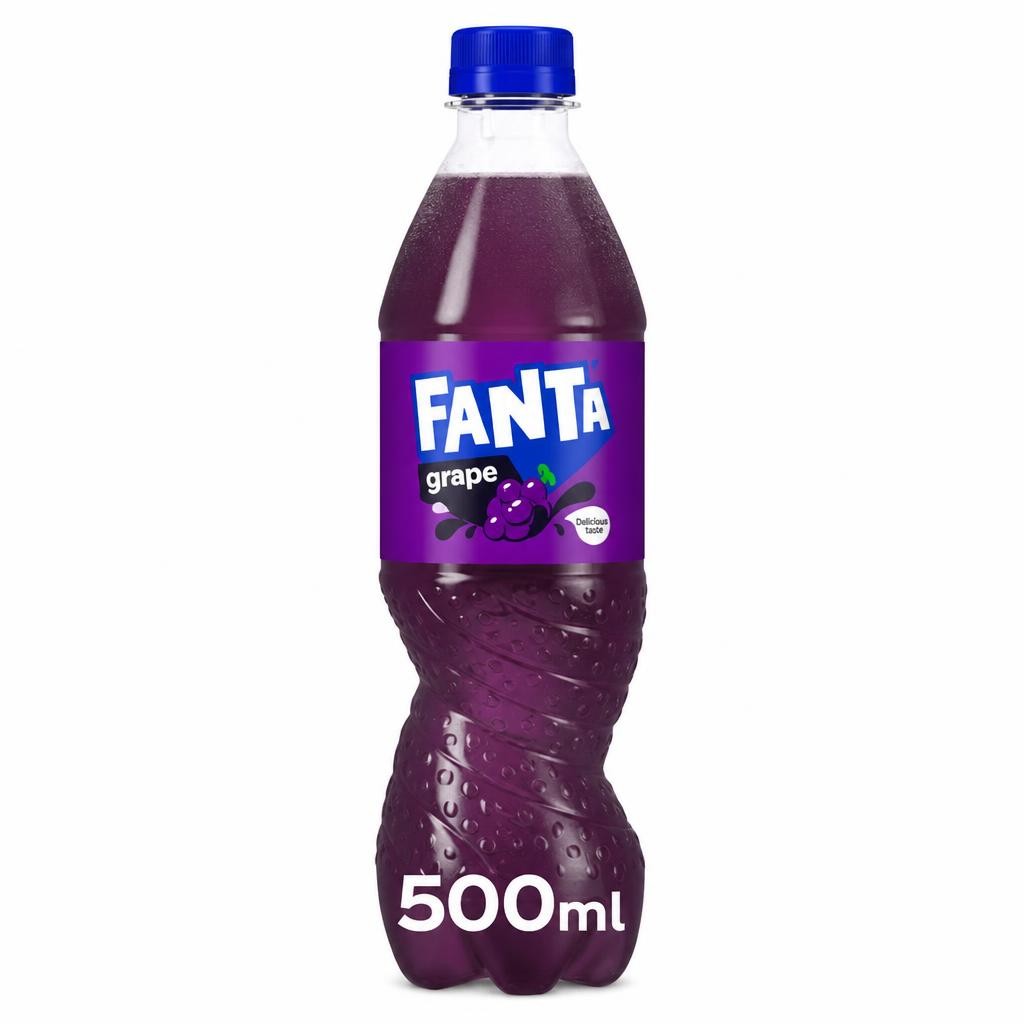 Fanta 500ml Grape Soft Drink Bottle
