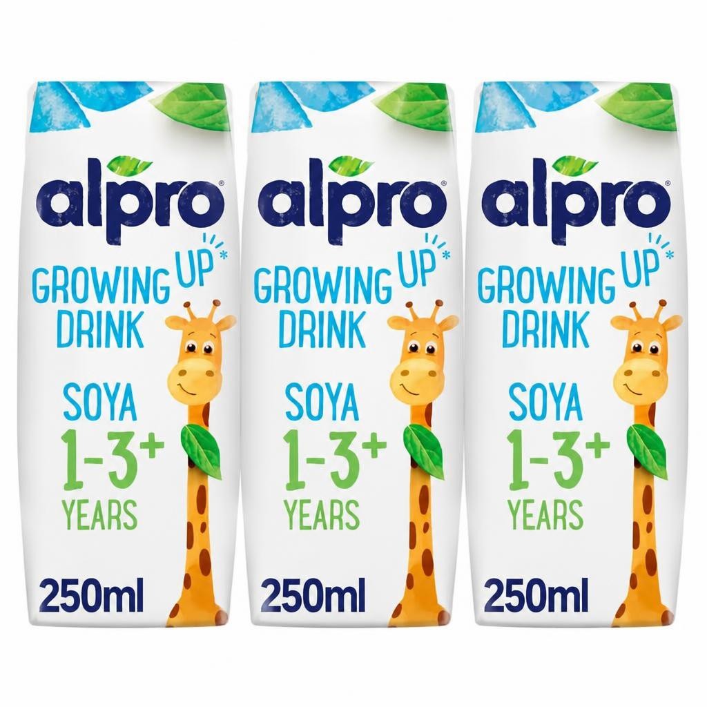 Alpro Soya Growing Up Long Life Dairy Alternative Toddler Drink 1+ Years 3x250ml