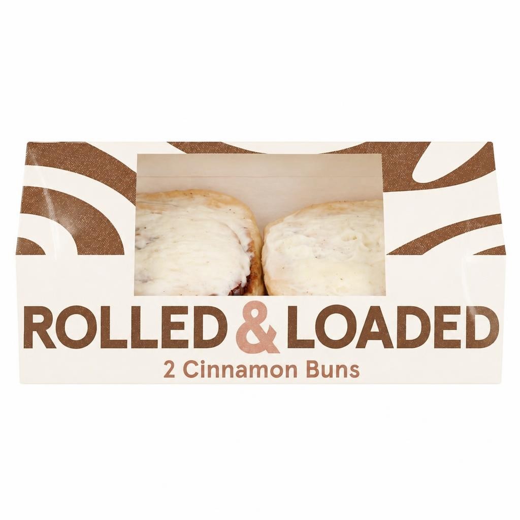 Tesco Rolled and Loaded Cinnamon Buns 2 Pack