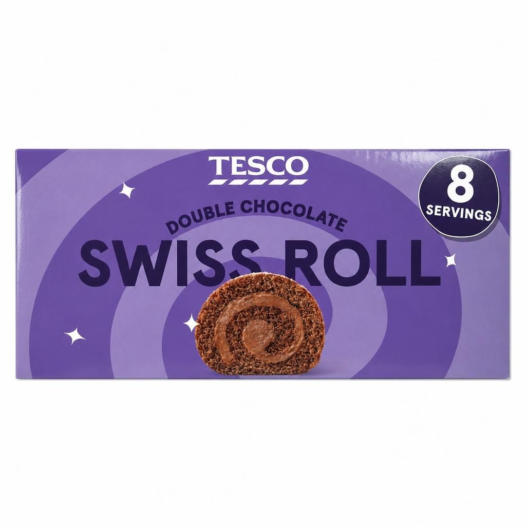 Tesco Double Chocolate Swiss Roll