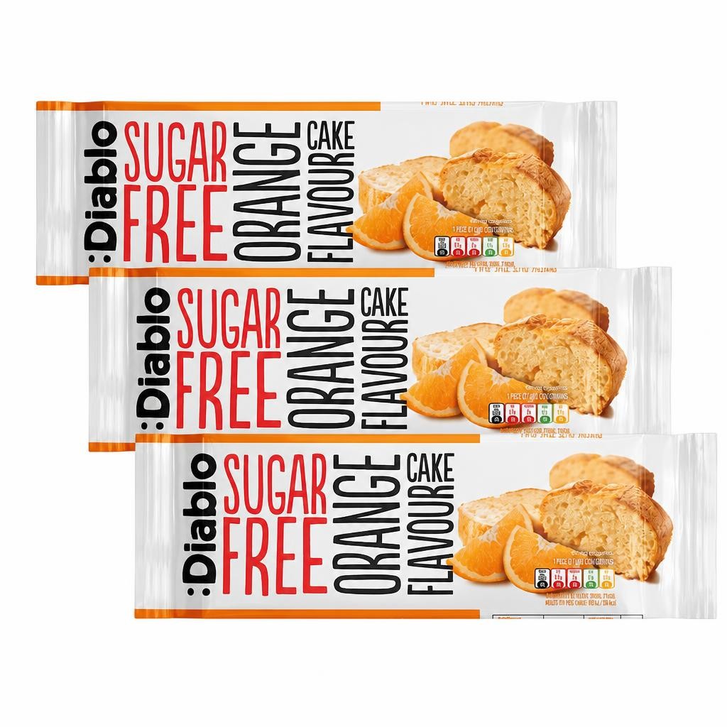 Diablo Sugar Free Orange Cake 200g 3 Pack