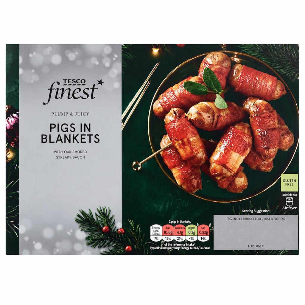 Tesco Finest Pigs in Blankets with Oak Smoked Bacon 350g