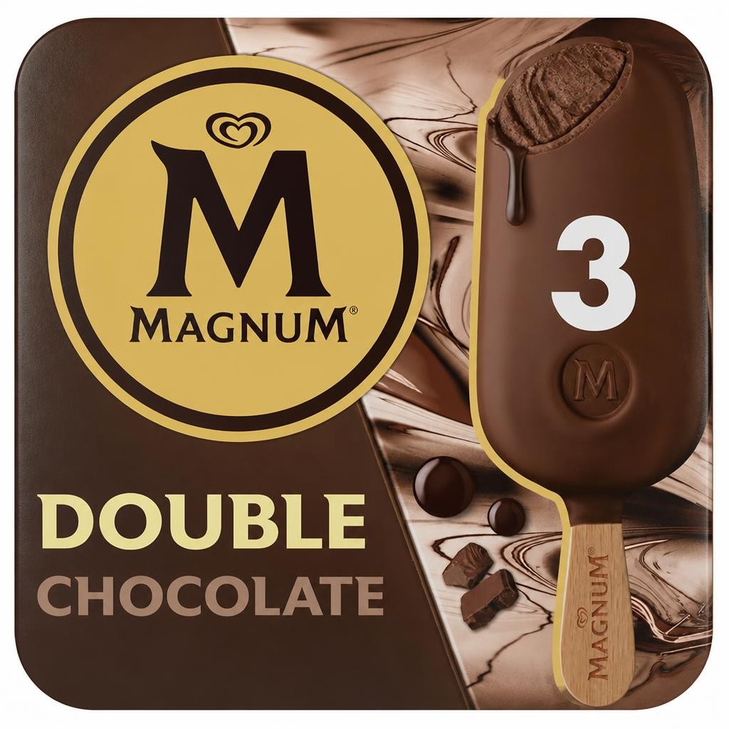 MAGNUM ICE CREAM DOUBLE CHOCOLATE 3 x 85 ml
