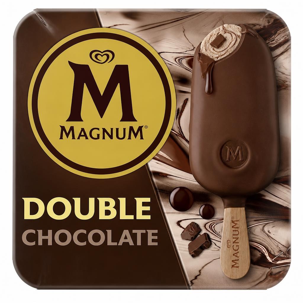 Magnum Double Chocolate Ice Cream Sticks 3x85ml