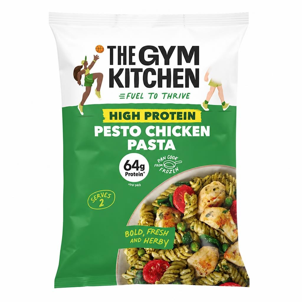 The Gym Kitchen High Protein Pesto Chicken Pasta 700g