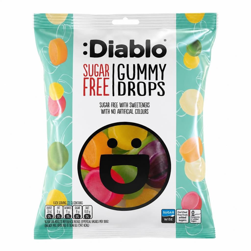 Diablo Sugar Free Gummy Drops 75g