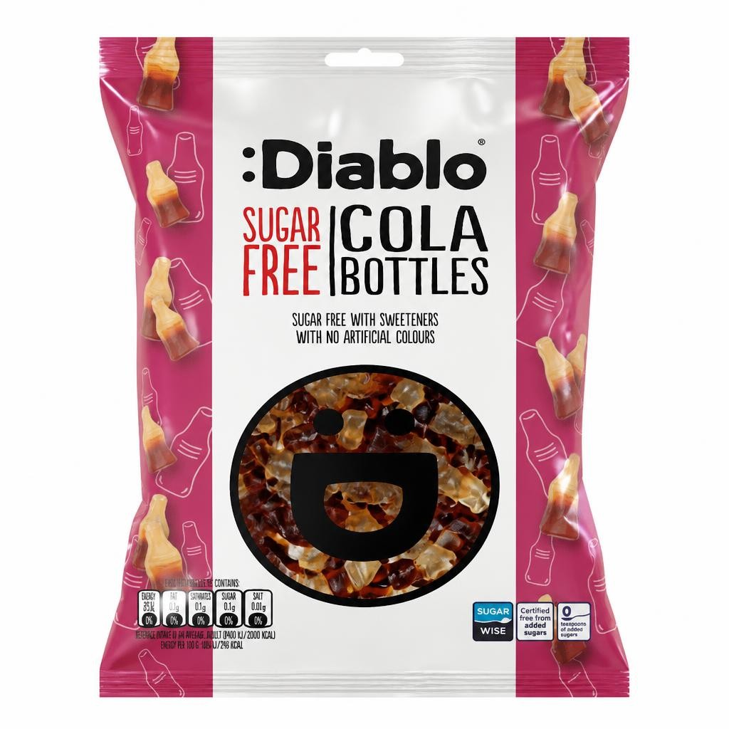 Diablo Sugar Free Cola Bottles 75g