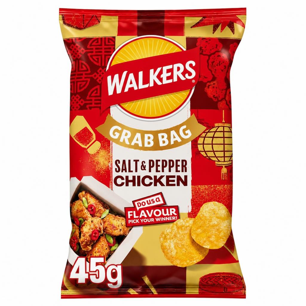 Walkers Salt & Pepper Chicken Flavour Potato Crisps 45g