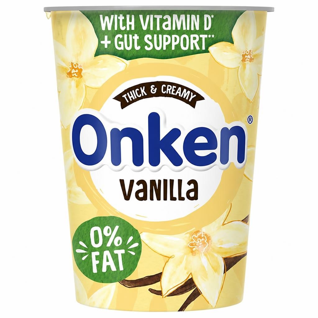 Onken Fat Free Vanilla Yogurt 450g