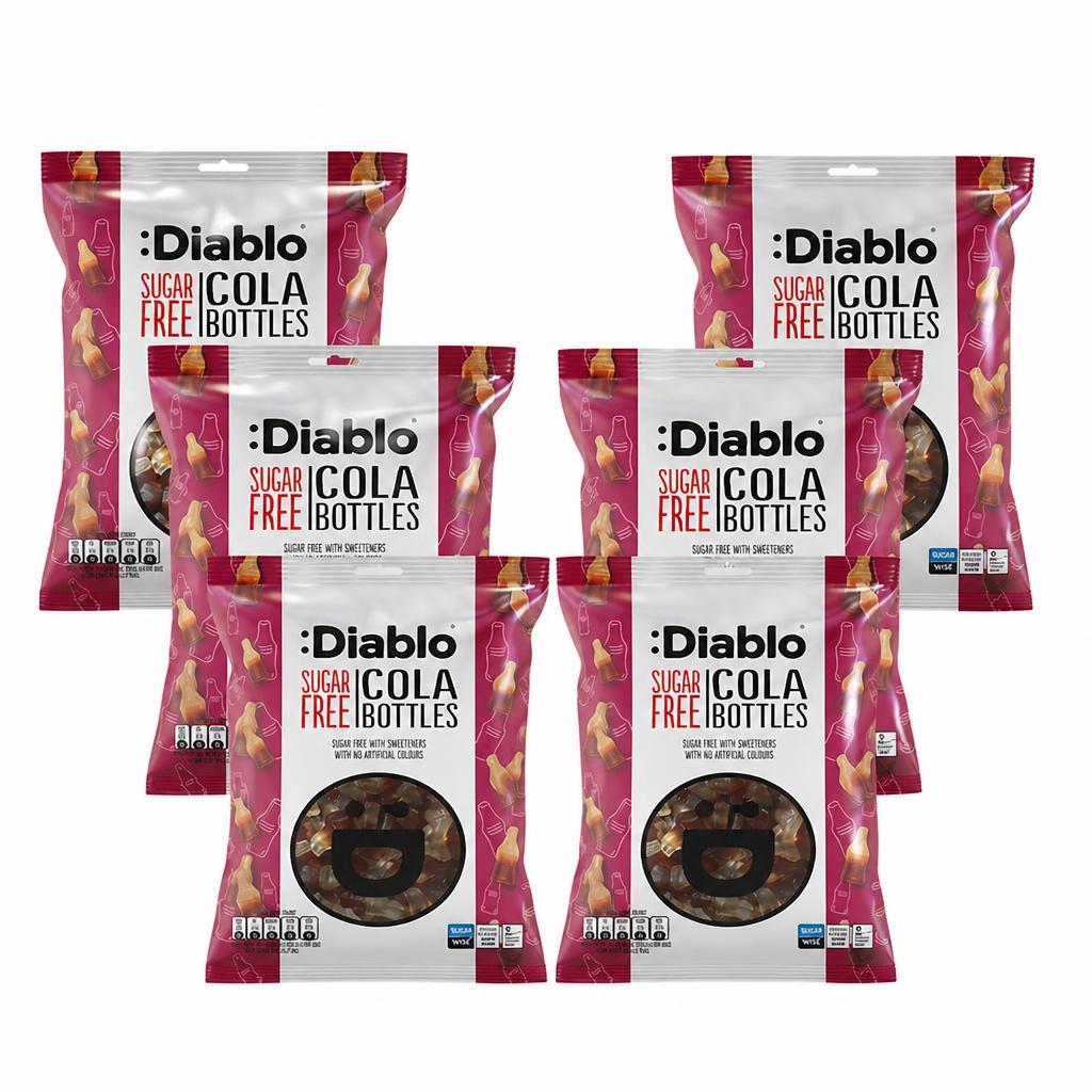 Diablo Sugar Free Cola Bottles 75g 6 Pack