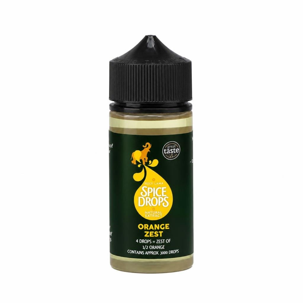 Spice Drops Orange Zest Food Flavouring 100ml – Liquid Flavouring for Baking, Drinks & Desserts