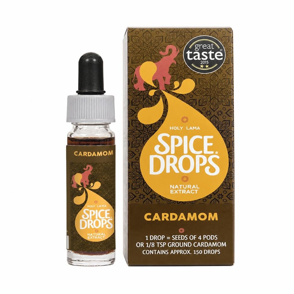 Spice Drops Cardamom Natural Extract 5ml – Concentrated Flavoring for Tea, Coffee, Baking & Desserts