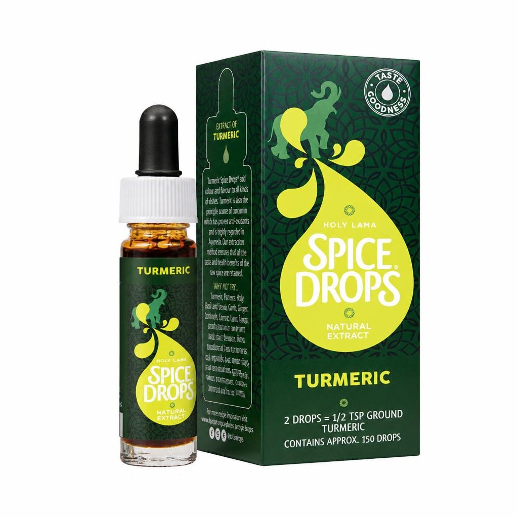 Spice Drops Turmeric Natural Extract 5ml – For Cooking, Rice and Curry Dishes