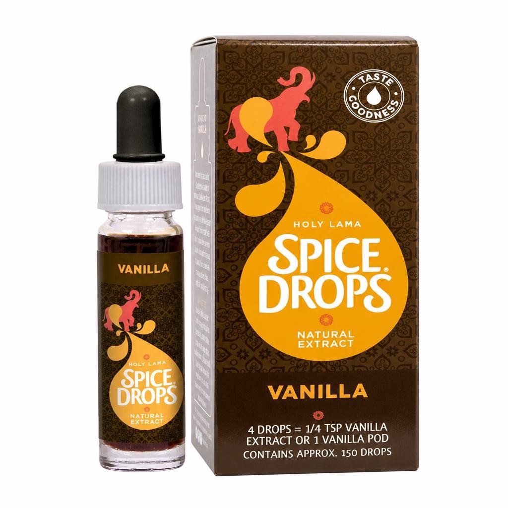 Spice Drops Vanilla Natural Extract 5ml – Concentrated Flavoring for Baking, Desserts, Coffee & Drinks