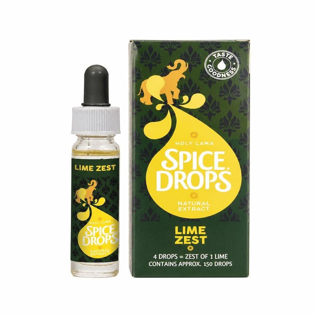 Spice Drops Lime Zest Natural Extract 5ml – Concentrated Flavoring for Drinks, Baking, Desserts & Cooking