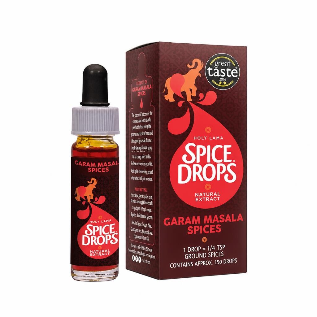 Spice Drops Garam Masala Natural Extract 5ml – Concentrated Flavoring for Curry, Cooking, Rice & Sauces
