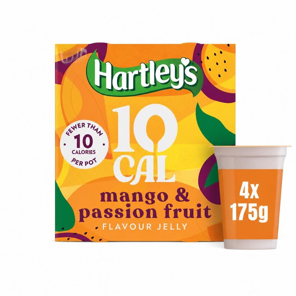 Hartley's 10 Cal Mango & Passionfruit Jelly 4x175g