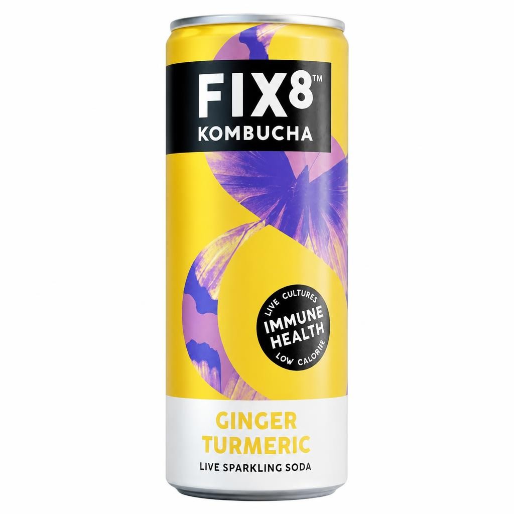 FIX8 Kombucha Ginger Turmeric Can