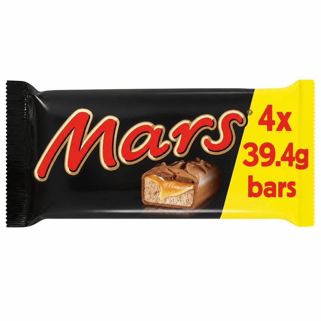 Mars 4 x 40g Caramel, Nougat & Milk Multipack Chocolate Bars