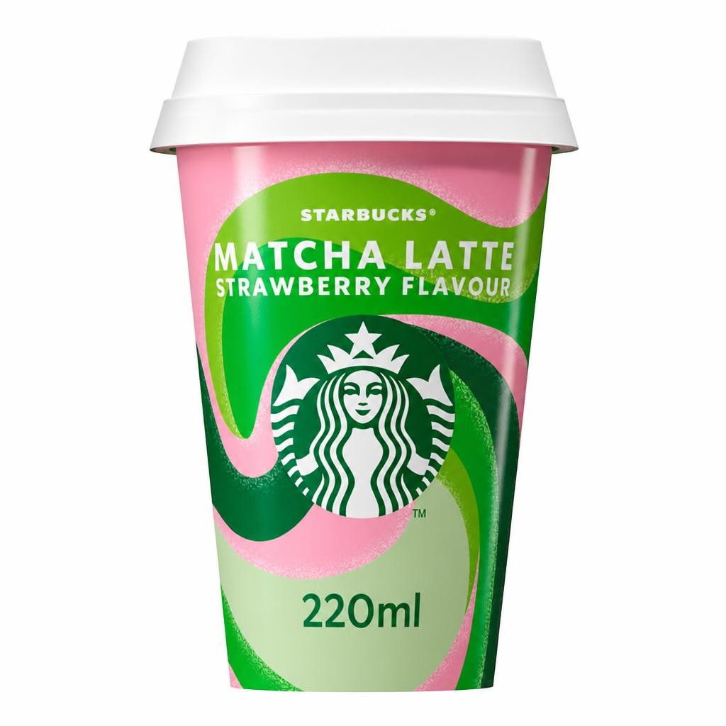 Starbucks Strawberry Matcha Latte Iced Coffee 220ml