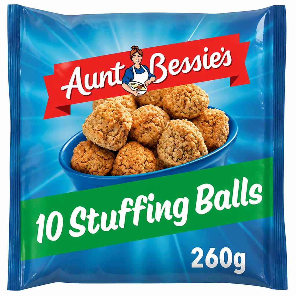 Aunt Bessie’s 10 x Sage & Onion Stuffing Balls 260g