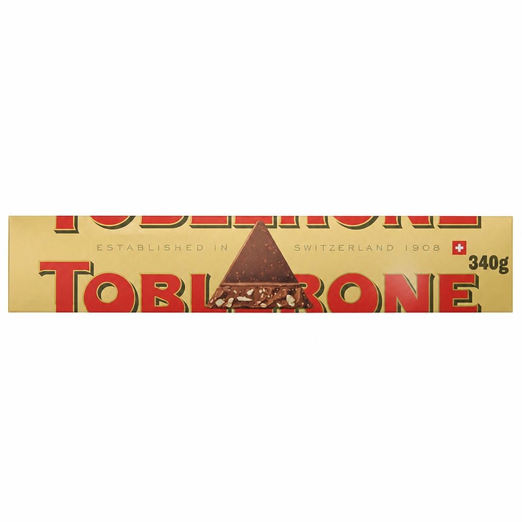 Toblerone Milk Chocolate with Honey & Almond Nougat Gifting Bar 340g