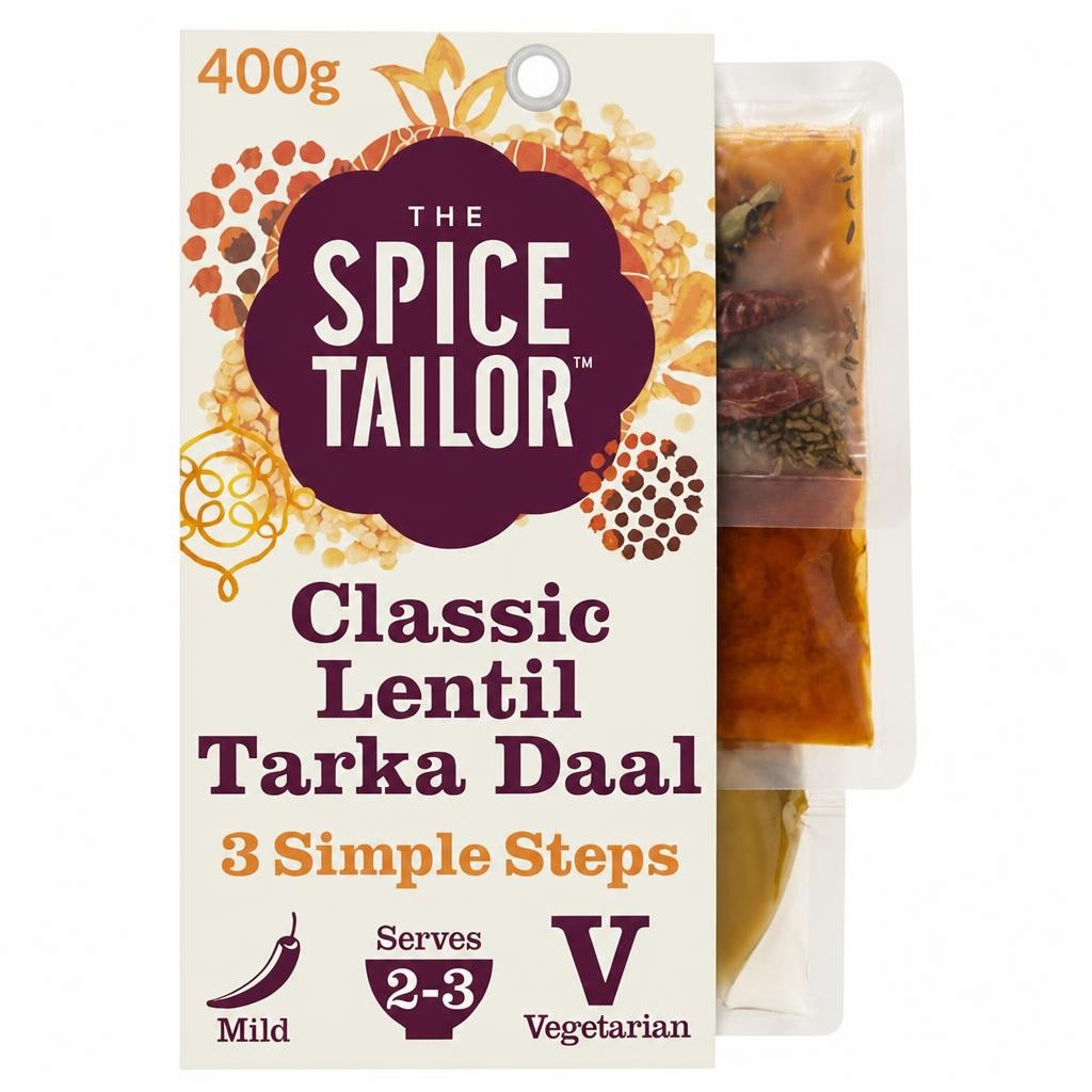 The Spice Tailor Classic Lentil Tarka Daal Indian Curry Meal Kit 400g
