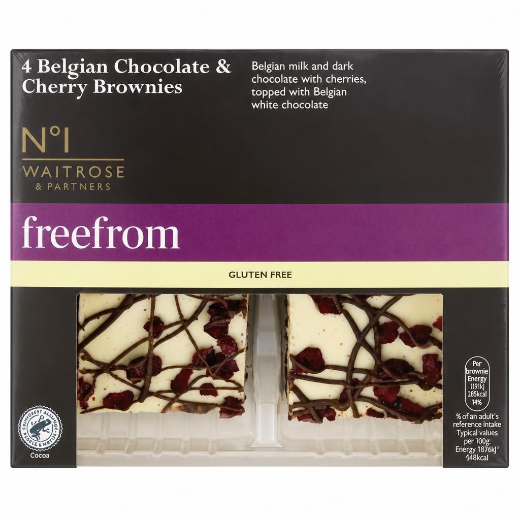 No.1 Free From Belgian Chocolate & Cherry Brownies