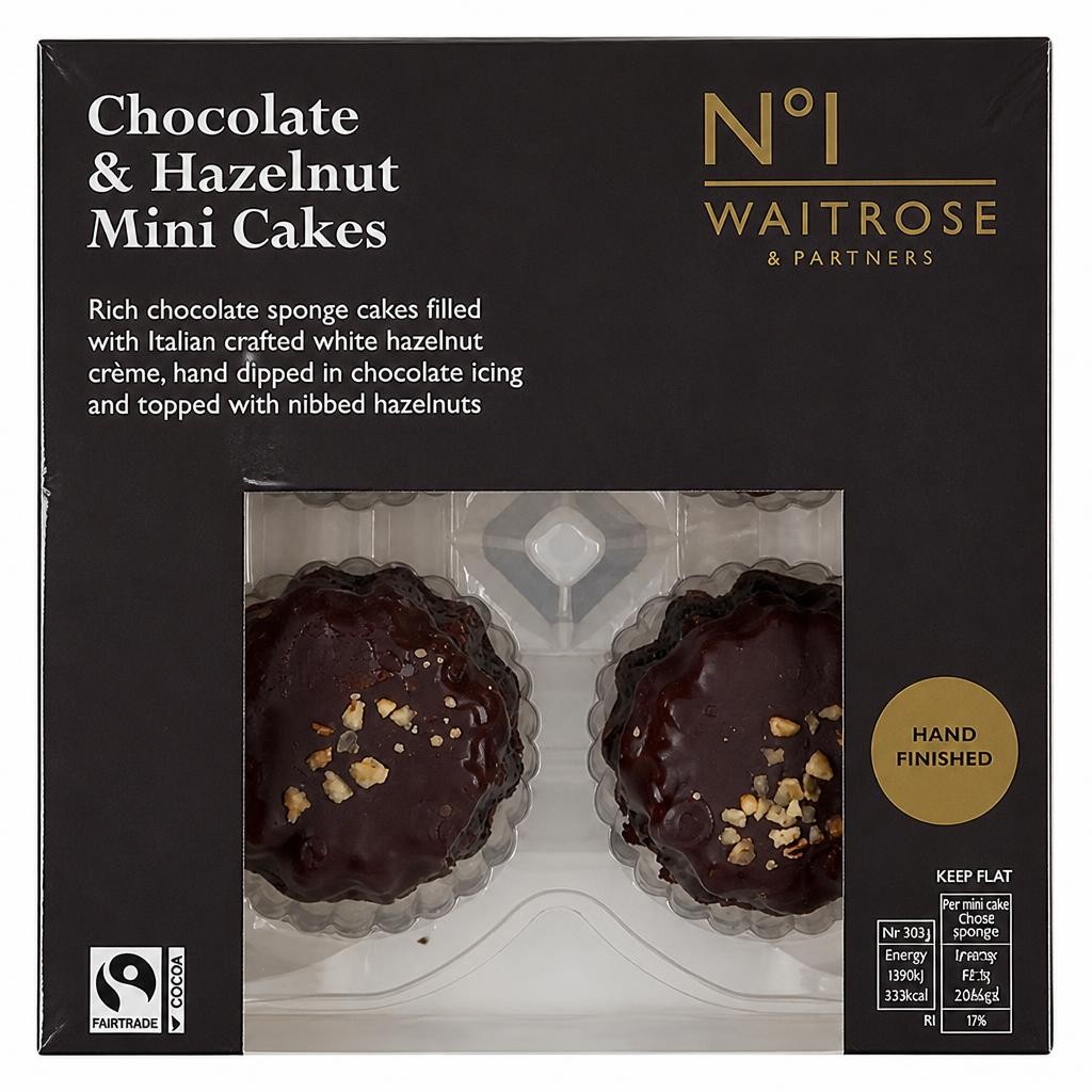 No.1 Chocolate & Hazelnut Mini Cakes