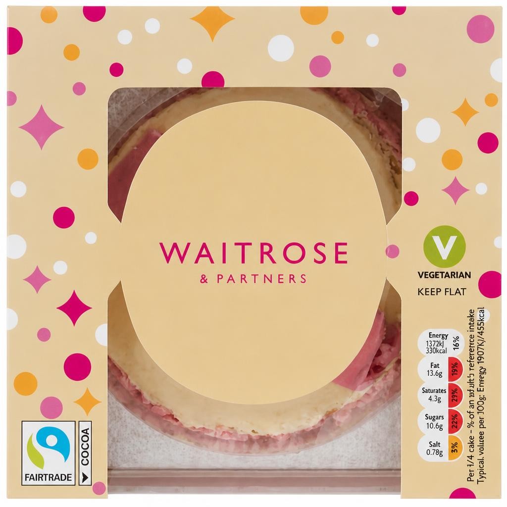 Waitrose Raspberry & Vanilla Gifting Cake