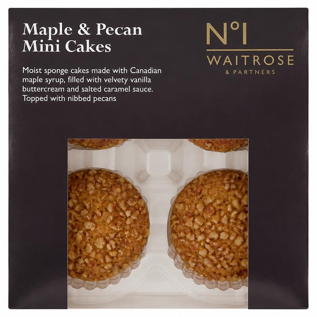 Waitrose Maple & Pecan Mini Cakes
