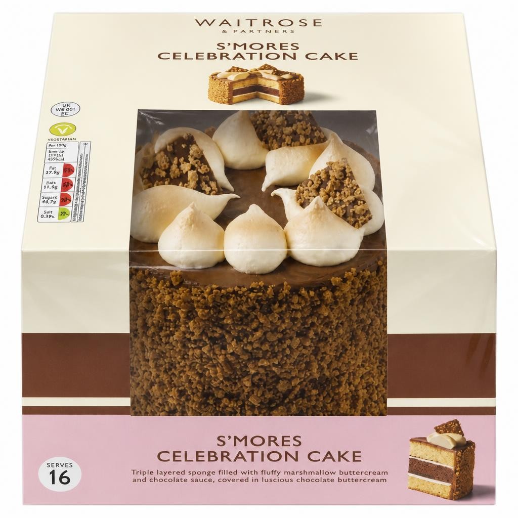 Waitrose S'mores Celebration Cake