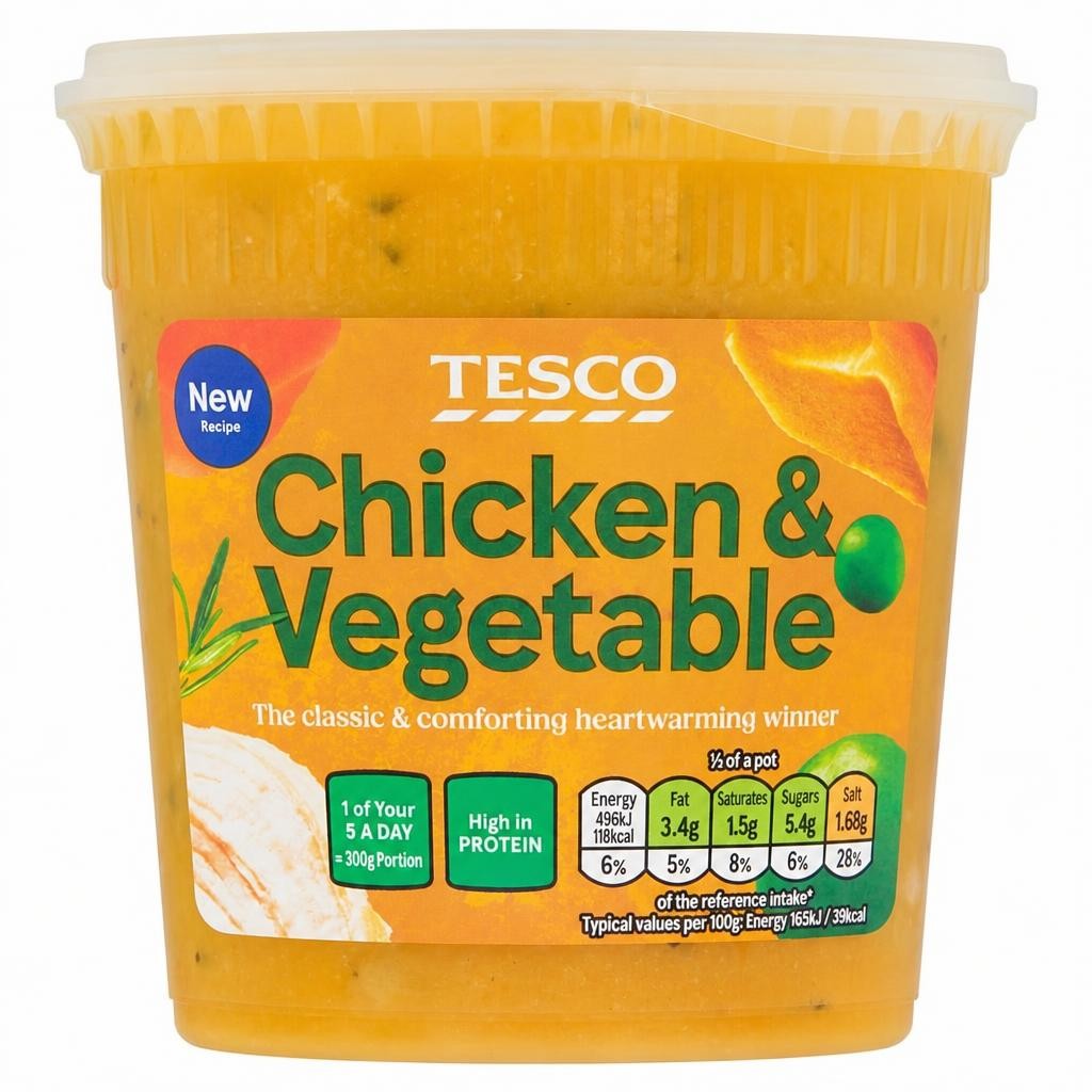 Tesco Chicken & Vegetable Soup 600g
