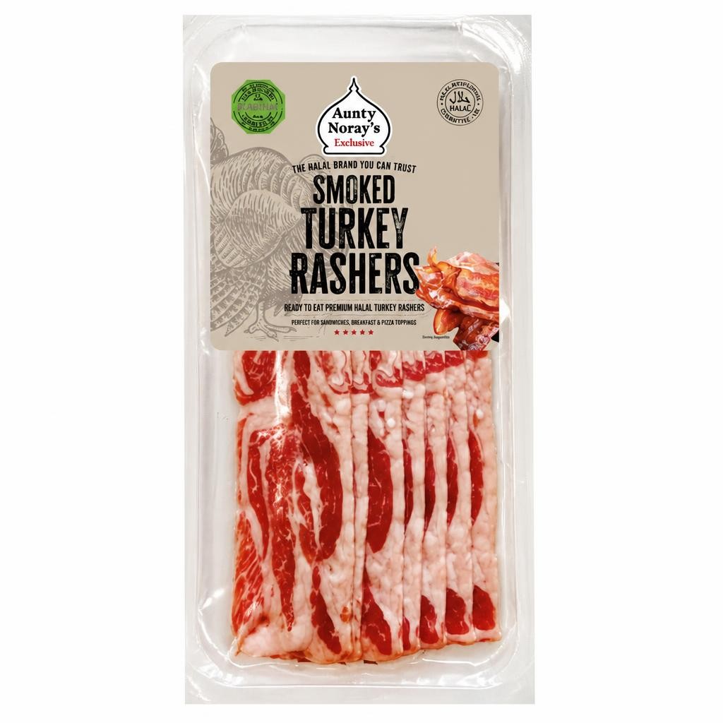 Aunty Noray's Smoked Turkey Rashers 100g