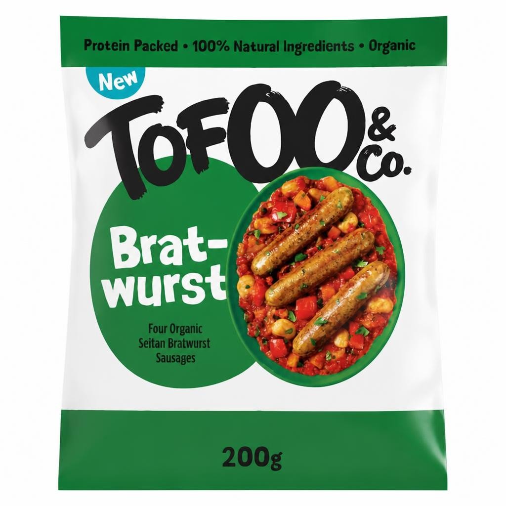 Tofoo & Co. 200g Organic Seitan Bratwurst Sausages