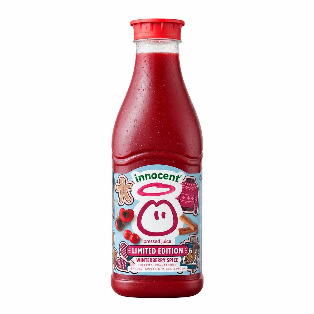 innocent 900ml Winterberry Spice Cherry, Cranberry & Mixed Spice Juice, Limited Edition