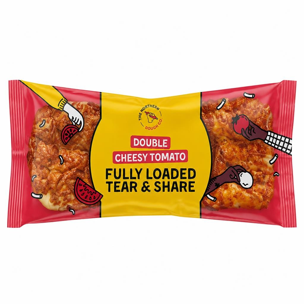 The Northern Dough Co. 245g Double Cheesy Tomato Fully Loaded Tear & Share Bread