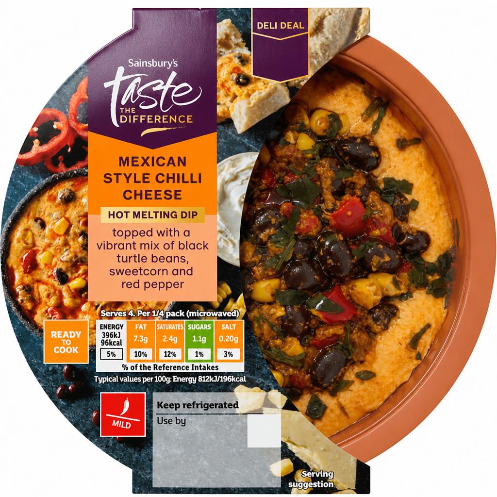 Sainsbury's 200g Mexican Style Chilli Cheese Hot Melting Dip, Taste the Difference