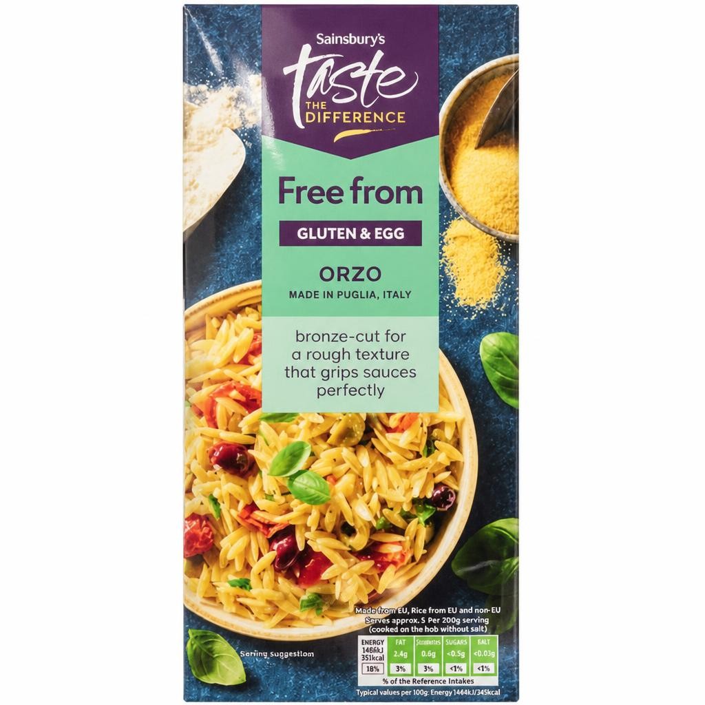 Sainsbury's Free From 500g Orzo Pasta, Taste the Difference