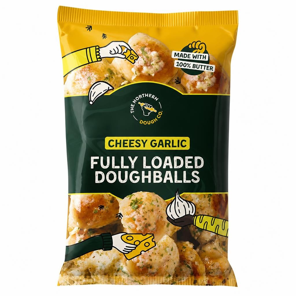 The Northern Dough Co. 155g Cheesy Garlic Fully Loaded Doughballs