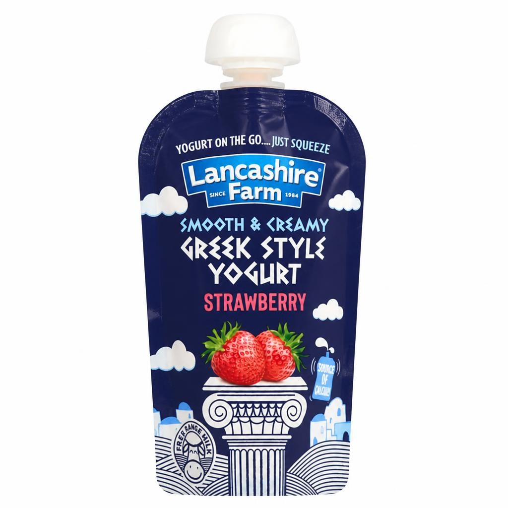 Lancashire Farm 125g Greek Style Strawberry Yoghurt