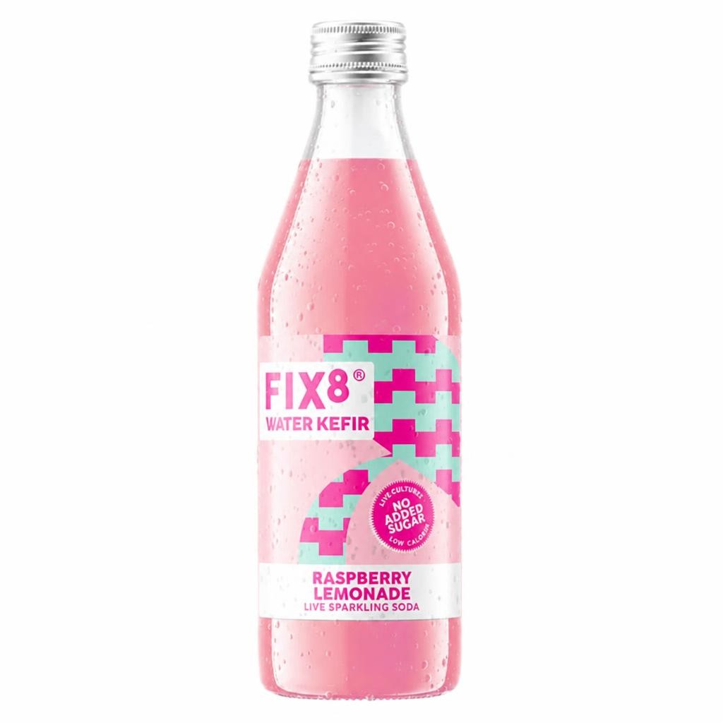 Fix8 750ml Raspberry Lemonade Water Kefir Drink