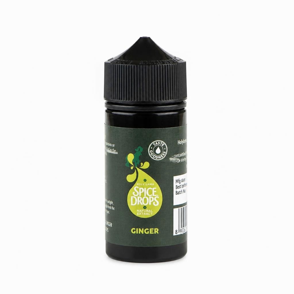 Spice Drops Ginger Food Flavouring 100ml – Liquid Flavouring for Baking, Drinks & Cooking