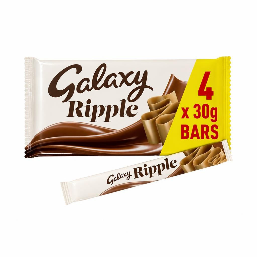 Galaxy Ripple Bars 4 x 30g