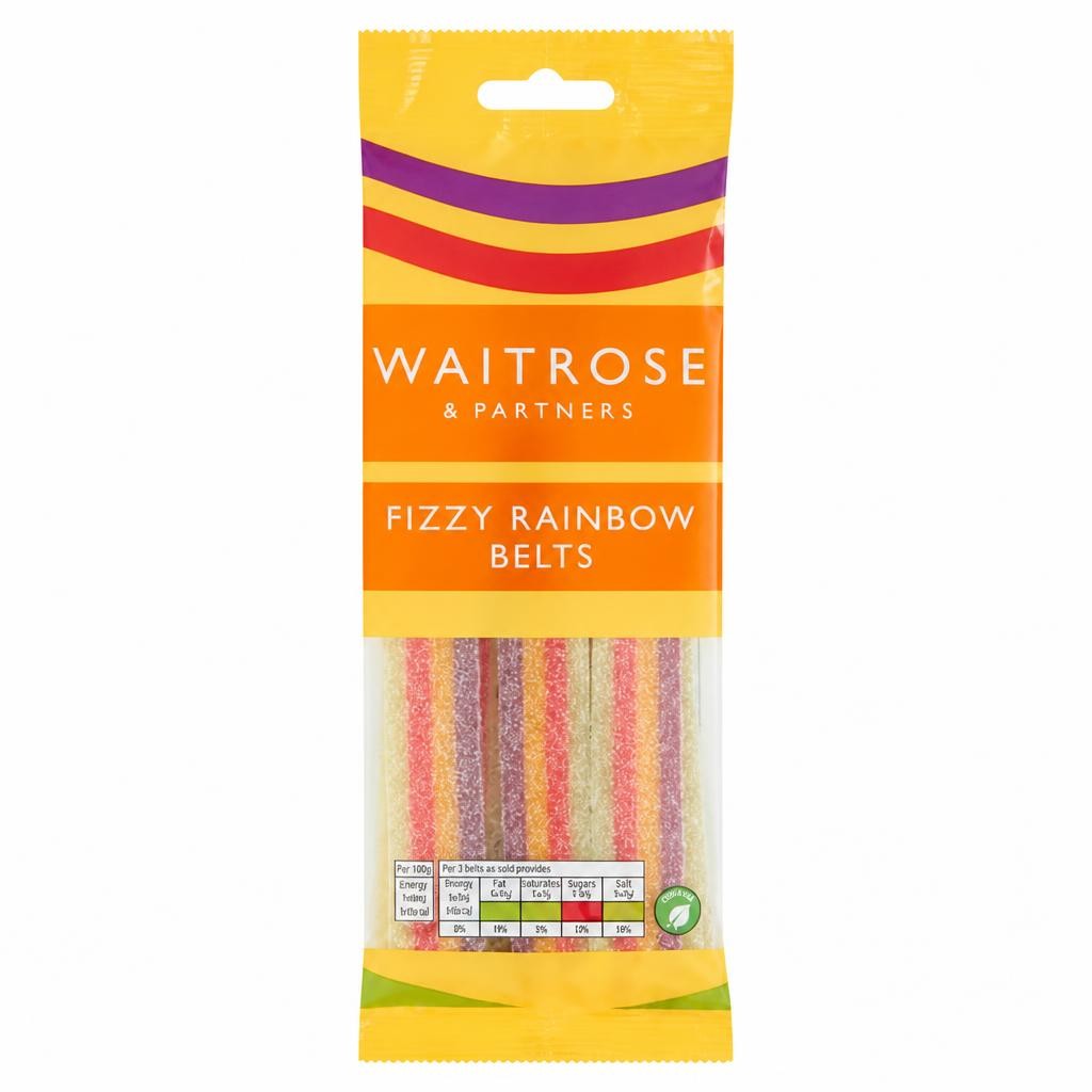 Waitrose Fizzy Rainbow Belts