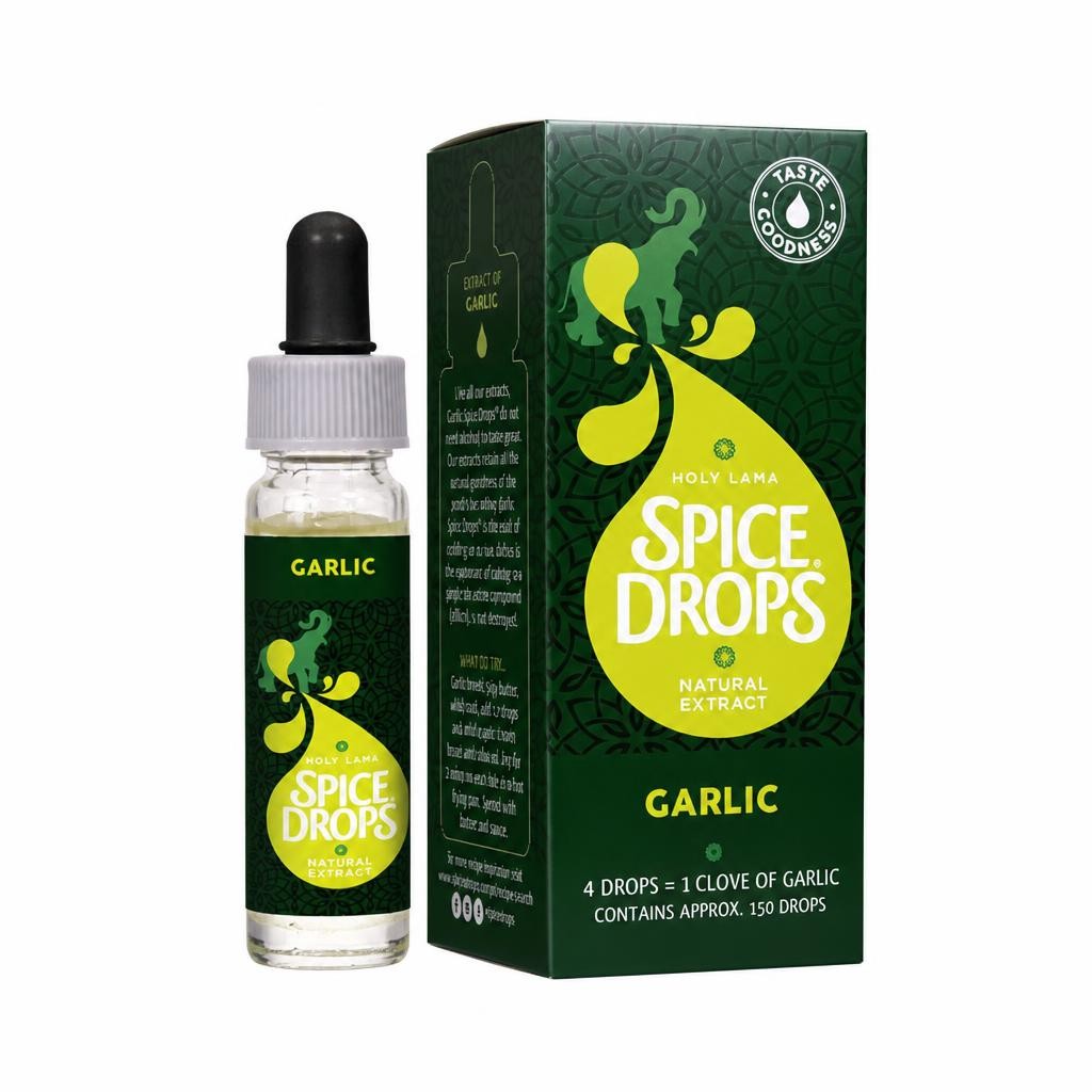 Spice Drops Garlic Natural Extract 5ml – Concentrated Flavoring for Cooking, Sauces, Marinades & Dishes