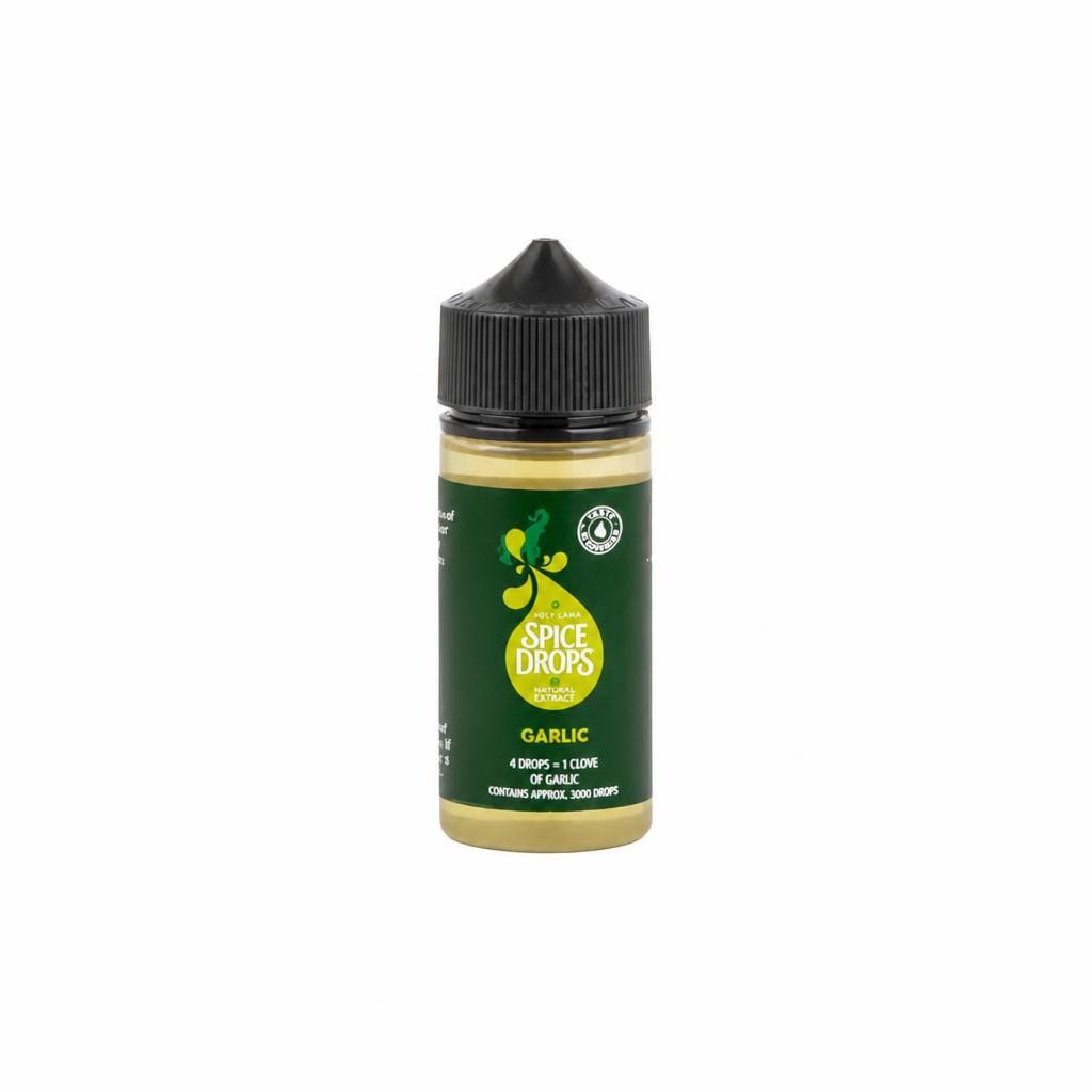 Spice Drops Garlic Food Flavouring 100ml – Liquid Flavouring for Cooking, Sauces & Recipes