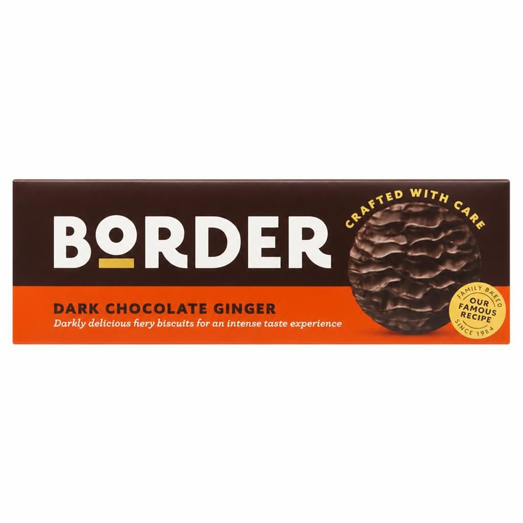 Border Dark Chocolate & Ginger Biscuits 150g