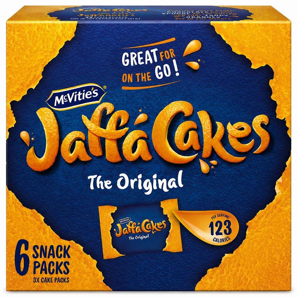 McVitie's Jaffa Cakes Original Biscuits Snack Pack 6x3 198g